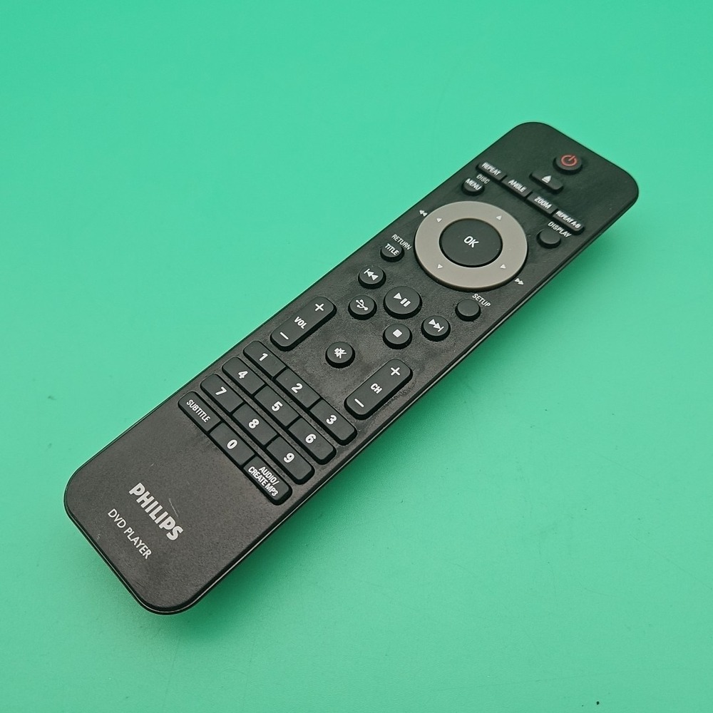 Philips RC-5210 Black Handheld Wireless DVD Player‎ Remote Control For Philips